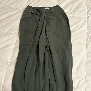 Zara Dark Green Midi Skirt